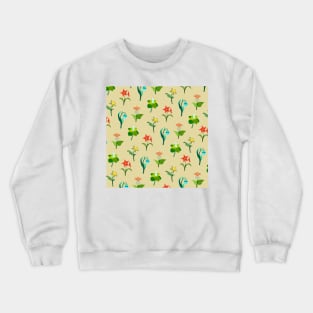 Mondstadt Flowers Print (Beige) Crewneck Sweatshirt